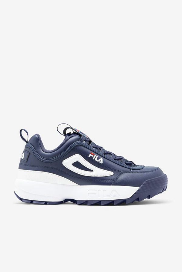 Tênis Fila Homem Azul Marinho/Vermelhas/Branco - Fila Disruptor 2 Premium En Portugal,SZIJ-84176